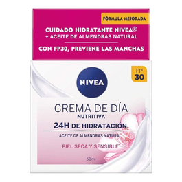Nivea Crema Hidratante Día Seco-Sensible SPF 30 50 mL
