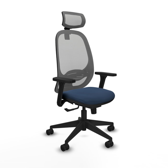 PIQUERAS Y CRESPO Silla de oficina Cilanco Azul marino y Gris PIQUERAS Y CRESPO Silla de oficina Cilanco Azul marino y Gris