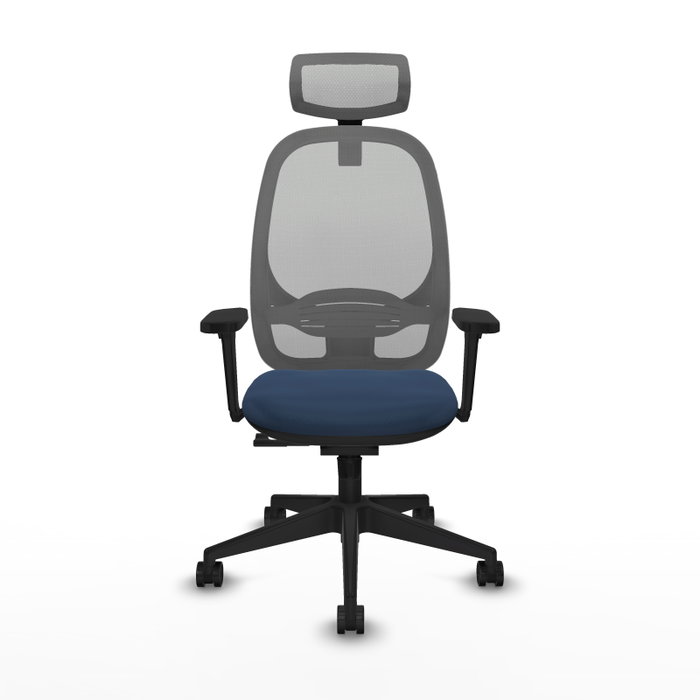 PIQUERAS Y CRESPO Silla de oficina Cilanco Azul marino y Gris PIQUERAS Y CRESPO Silla de oficina Cilanco Azul marino y Gris