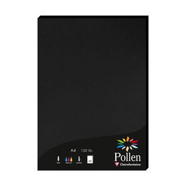 Papel Clairefontaine Pollen A4 120G 50H Negro