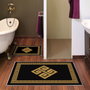 Mijölnir KT490 Juego de Alfombrillas de Baño Antideslizante Antibacteriano 100% Poliéster 850 gr/m² 50x60 cm 60x100 cm