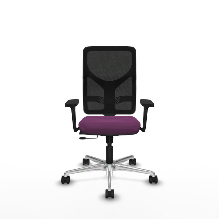 PIQUERAS Y CRESPO Silla de oficina Motilla con mecanismo Sincro/Traslack Morado y Negro