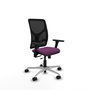 PIQUERAS Y CRESPO Silla de oficina Motilla con mecanismo Sincro/Traslack Morado y Negro