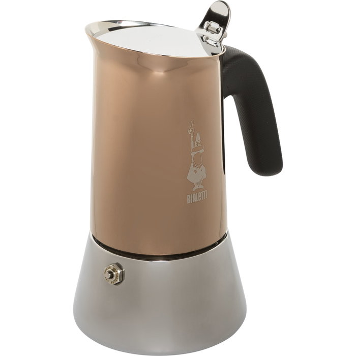 Bialetti New Venus Cafetera Italiana de 6 Tazas, Cobre e Inducción