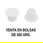 Herrajes Alk Tapa Mina Agujero 8mm Blanco (500U)