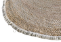 DKD Home Decor Alfombra Balines Marron Claro 160x160 cm 2 Unidades Fibra Maiz Flecos