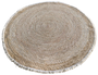 DKD Home Decor Alfombra Balines Marron Claro 160x160 cm 2 Unidades Fibra Maiz Flecos