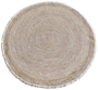 DKD Home Decor Alfombra Balines Marron Claro 160x160 cm 2 Unidades Fibra Maiz Flecos