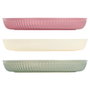 Day Juego de 4 Platos Desechables de Melamina - 20 cm, Antideslizantes, Aptos para Lavavajillas, Colores Surtidos (Burdeos, Verde Oliva, Crema)