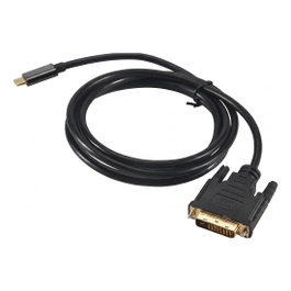 S-Impuls Adaptador USB-C a DVI 24+1 (ST-ST) 1,8m 4K 30Hz Negro