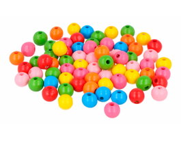 Innspiro Cuenta de madera bola multicolor 10mm