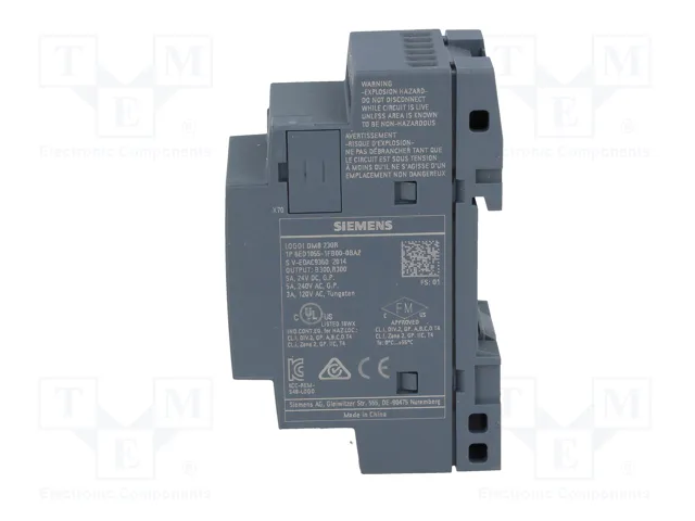 Siemens LOGO! DM8 230R 6ED10551FB000BA2 Módulo de expansión 2TE 4DE/4DA