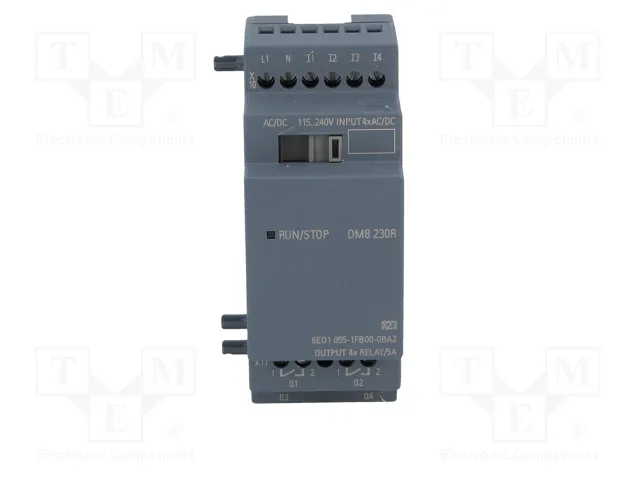 Siemens LOGO! DM8 230R 6ED10551FB000BA2 Módulo de expansión 2TE 4DE/4DA