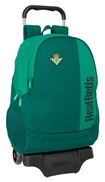 Safta Mochila con Carro 665+Carro 905 Resistente Agua Real Betis Balompié 30x43x14 cm