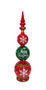 DKD Home Decor Figura Navidad Tradicional Rojo Verde 30 x 109 x 30 cm