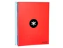 Antartik Cuaderno espiral A4 tapa forrada rojo 120h liso