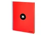 Antartik Cuaderno espiral A4 tapa forrada rojo 120h liso