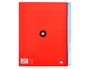 Antartik Cuaderno espiral A4 tapa forrada rojo 120h liso