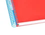 Antartik Cuaderno espiral A4 tapa forrada rojo 120h liso