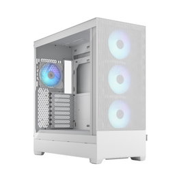 Fractal Design FD-C-POR1X-01 Caja PC Torre ATX Blanco con Panel de Vidrio Templado y Ventilación Mejorada