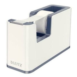 LEITZ WOW Dual Dispensador de Cinta Blanco y Gris