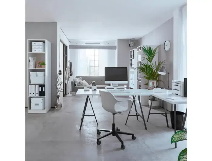 Leitz Portarrollo de Sobremesa WOW Dual, Plástico para Cintas de 33 m, Color Blanco/Gris, Dimensiones: 90 x 126 x 59 mm