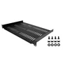 StarTech SHELF-1U-12-FIXED-V Estante Rack Ventilado 1U, Montaje 19", Profundidad 12 Pulgadas (30.5 cm), Soporta 25 kg, Color Negro