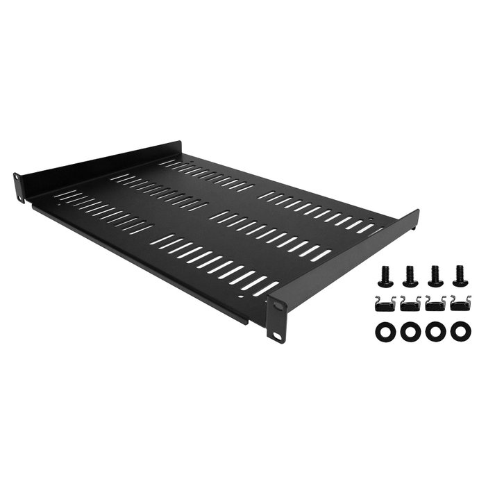 StarTech.com Estante Ventilado 1U para Rack de 19 pulgadas, 12 pulgadas de profundidad