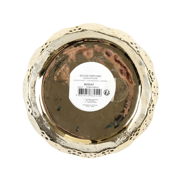 Home Deco Factory Vela Perfumada con 3 Mechas Oro