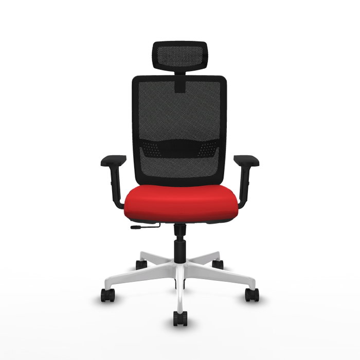 PIQUERAS Y CRESPO Silla de oficina Haches con mecanismo Sincro/Traslack, Rojo y Negro PIQUERAS Y CRESPO Silla de oficina Haches con mecanismo Sincro/Traslack, Rojo y Negro