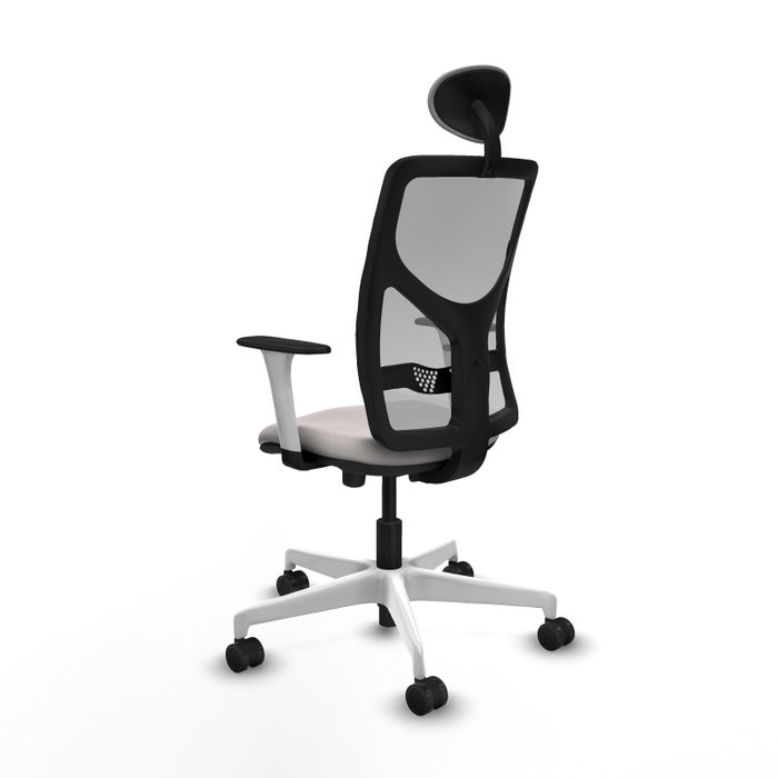 PIQUERAS Y CRESPO Silla de oficina Motilla con mecanismo Sincro/Traslack Blanco y Gris PIQUERAS Y CRESPO Silla de oficina Motilla con mecanismo Sincro/Traslack Blanco y Gris