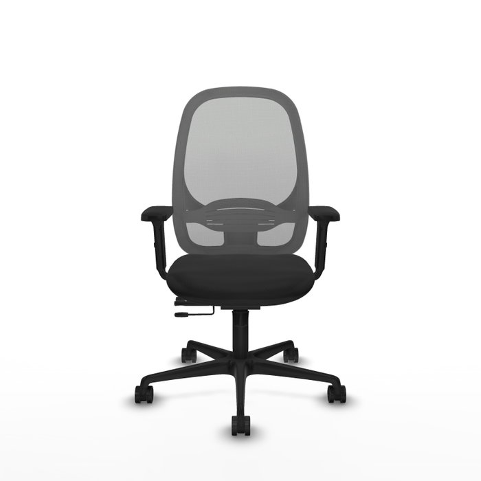PIQUERAS Y CRESPO Silla de oficina Cilanco con mecanismo Sincro/Traslack en Negro y Gris