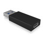 ICY BOX IB-CB015 Adaptador USB 3.1 de USB Type-A a USB Type-C Negro