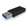 ICY BOX IB-CB015 Adaptador USB 3.1 de USB Type-A a USB Type-C Negro