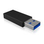 ICY BOX IB-CB015 Adaptador USB 3.1 de USB Type-A a USB Type-C Negro