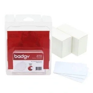 Tarjeta Badgy Pvc Para Impresion Blanca Fina 0,50 Mm. Pack De 100 Tarjeta Badgy Pvc Para Impresion Blanca Fina 0,50 Mm. Pack De 100
