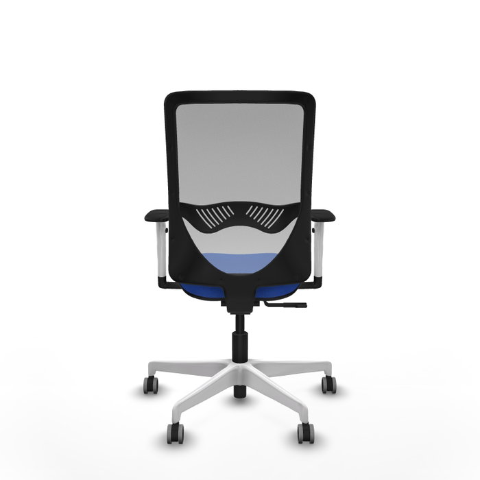 PIQUERAS Y CRESPO Silla de oficina Zulema con Mecanismo Sincro, Azul y Gris