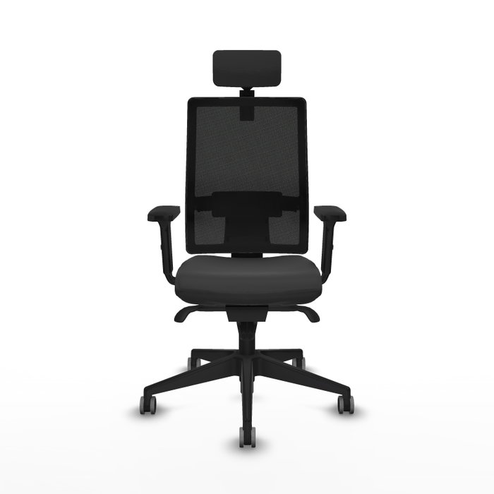 PIQUERAS Y CRESPO Silla de oficina Horna con mecanismo Sincro, Gris oscuro y Negro PIQUERAS Y CRESPO Silla de oficina Horna con mecanismo Sincro, Gris oscuro y Negro