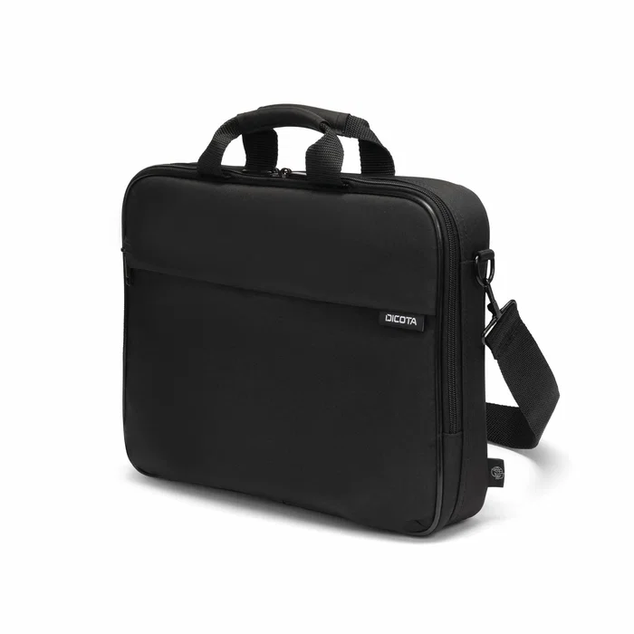 Dicota D32099-RPET Maletín para Portátil 43,9 cm (17.3") Negro, PET Reciclado, con Bandolera, Múltiples Bolsillos (Bolsillo Frontal, para Teléfono, Tarjetas), Unisex, 590 g