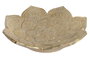 DKD Home Decor Centro de Mesa Resina Dorado Envejecido 20x20x4,5 cm