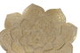 DKD Home Decor Centro de Mesa Resina Dorado Envejecido 20x20x4,5 cm