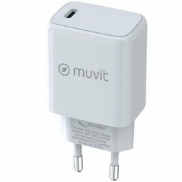 Muvit For Change Cargador de Pared MCACC0014 USB Tipo-C 30W Blanco