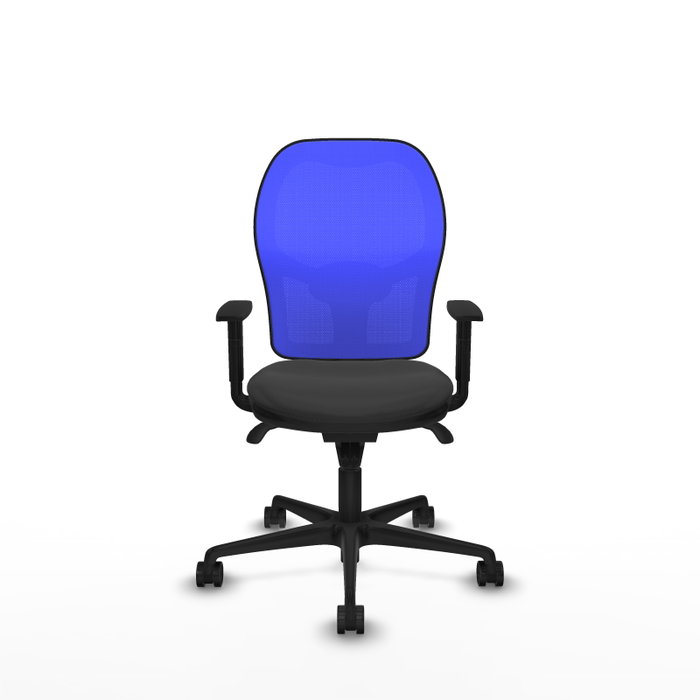 PIQUERAS Y CRESPO Silla de oficina Jorquera con mecanismo Sincro, Gris oscuro y Azul PIQUERAS Y CRESPO Silla de oficina Jorquera con mecanismo Sincro, Gris oscuro y Azul