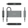 Aisens USB-C Dock 8 en 1 ASUC-8P010-GR Gris con HDMI, VGA y RJ45