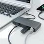 Aisens USB-C Dock 8 en 1 ASUC-8P010-GR Gris con HDMI, VGA y RJ45