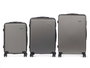 Arte Regal Set 3 Maletas Liston ABS Gris Oscuro 49x76x30cm