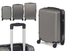 Arte Regal Set 3 Maletas Liston ABS Gris Oscuro 49x76x30cm