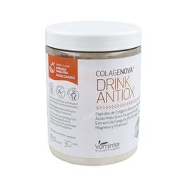 Vaminter Colagenova Antiox Drink Limon Sanguinea 420 | Colágeno para Deportistas, Recuperación Rápida, Sin Gluten, Lactosa ni Azúcar Añadido