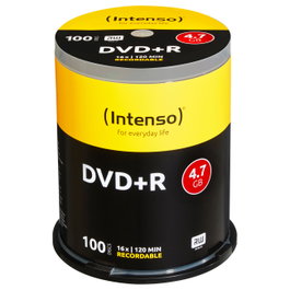 Intenso DVD+R 4,7 GB 16x (100 unidades)