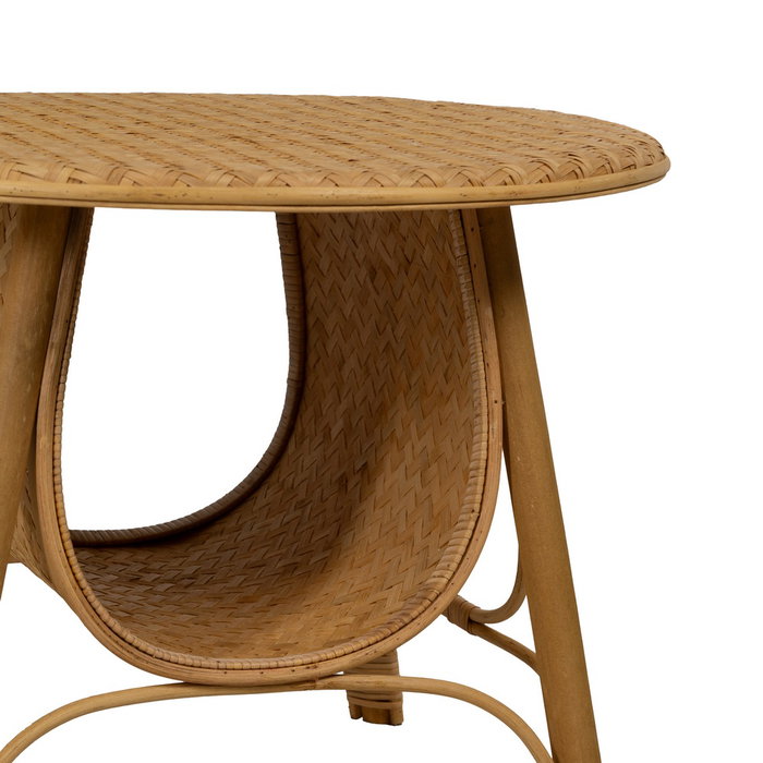 Mesa Centro Natural Bambú Salón 61 X 61 X 46 cm